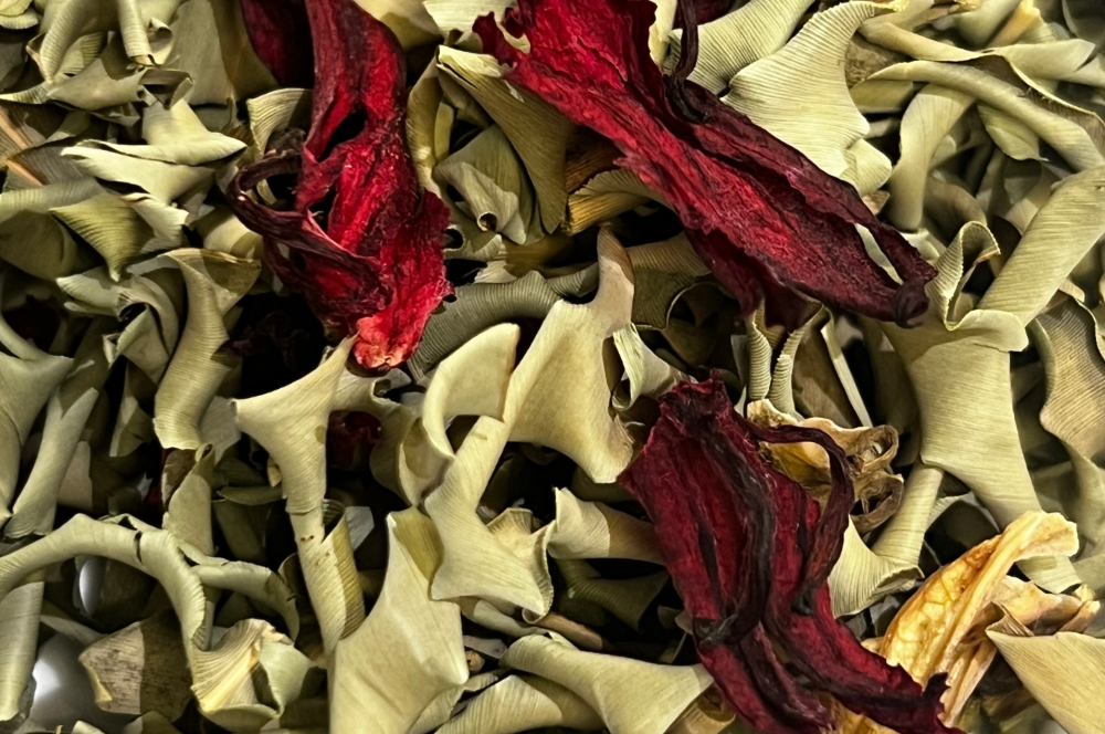 Tisane harmonie rouge artisanale fabriquer à partir de Produits bio et organic Martinique